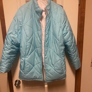 Light Blue Quilted Jacket
